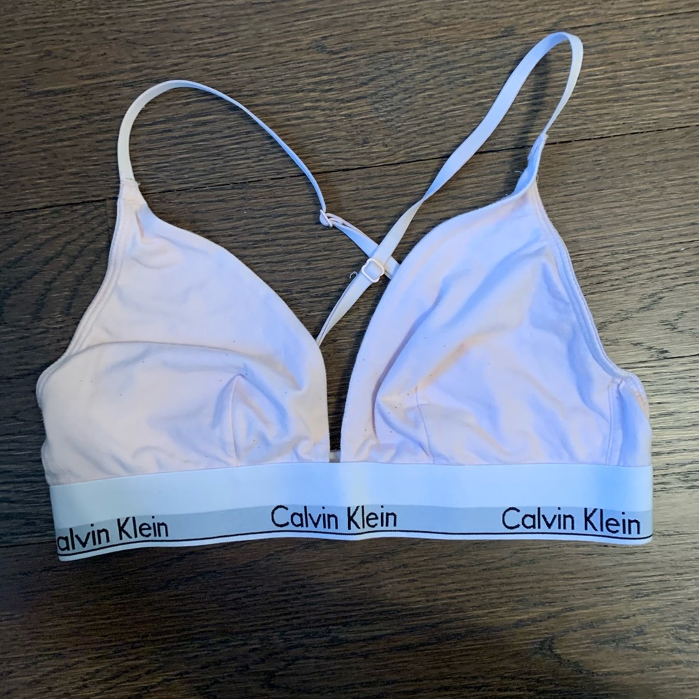 Light pink Calvin Klein bra